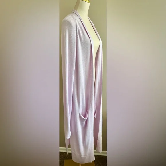 NWT Leith by Nordstrom Lilac Midi-Cardigan - Picture 9 of 10